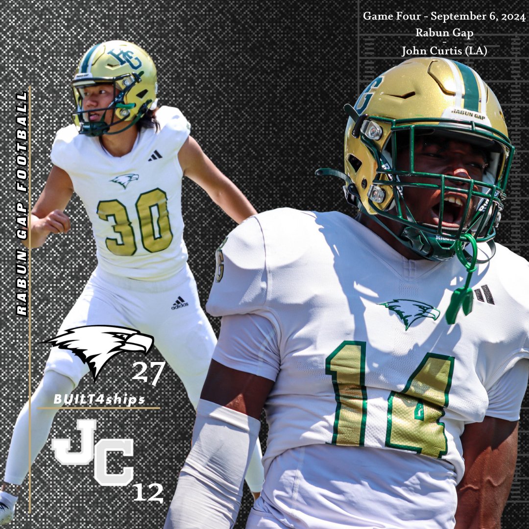 Rabun Gap Athletics (@rabungapeagles) on Twitter photo It's a long road home, but with a win, maybe it'll feel a little quicker! Eagles are headed into the bye week with a big interstate win over John Curtis (LA) 27-12!
#WingsUp #LeadTheWay
<a href="/RGNS/">Rabun Gap-Nacoochee School</a> It's a long road home, but with a win, maybe it'll feel a little quicker! Eagles are headed into the bye week with a big interstate win over John Curtis (LA) 27-12!
#WingsUp #LeadTheWay
<a href="/RGNS/">Rabun Gap-Nacoochee School</a>