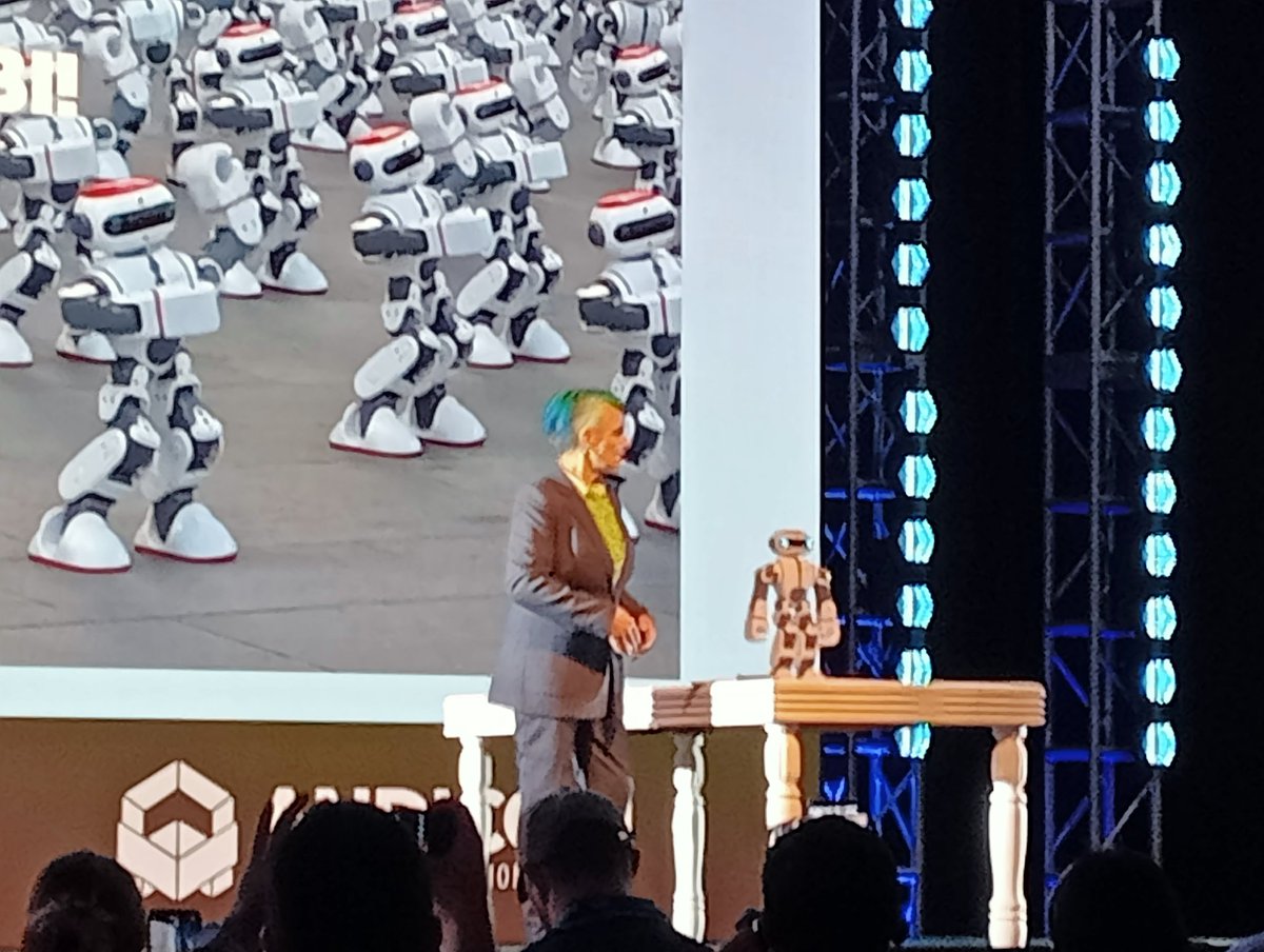 David Diaz (@daviddiazburgos) on Twitter photo Andra Keay (<a href="/RobotLaunch/">Andra Keay 🐳 @robotlaunch@mstdn.social</a>) gave today a fantastic presentation at #ANDICOM2024 in Cartagena.
Robot and humans: Making a better future
Great insights!
And I loved the little robot, a total show off 😎 Andra Keay (<a href="/RobotLaunch/">Andra Keay 🐳 @robotlaunch@mstdn.social</a>) gave today a fantastic presentation at #ANDICOM2024 in Cartagena.
Robot and humans: Making a better future
Great insights!
And I loved the little robot, a total show off 😎