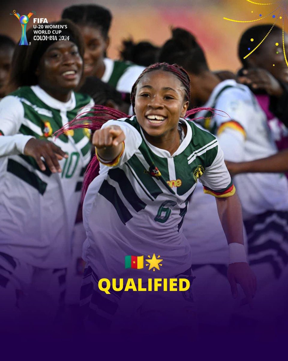See Y’all in the Round of 16💚❤️💛🇨🇲

#U20WWC
