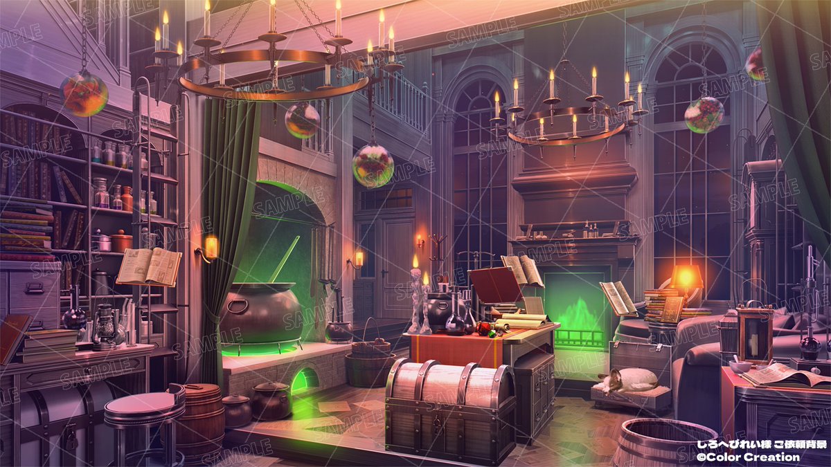 ColorCreation75's tweet image. 【🐍お仕事告知🤍】

この度Vtuberしろへびれい様の
お部屋のイラストを担当させて頂きました！✨

錬金術師の衣装に合った魅力的な
良いお部屋に仕上がったと思います！✨

ご依頼ありがとうございました！🐍🤍

Youtube&amp;gt;&amp;gt;youtube.com/@snake_5291
HP&amp;gt;&amp;gt;shirohebirei.com
X&amp;gt;&amp;gt;@snake_5291_V