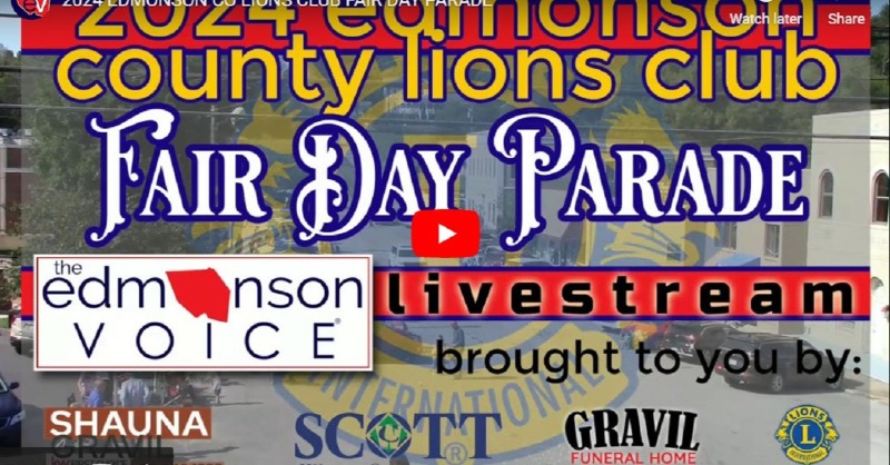 edmonsonvoice's tweet photo. VIDEO: Edmonson County Lions Club Fair Day Parade