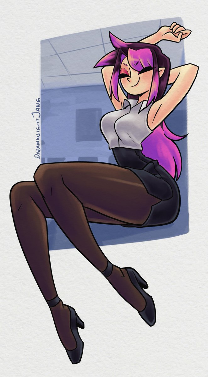 sketchesJang's tweet photo. Office Akai https://t.co/o1KYGoJQSM