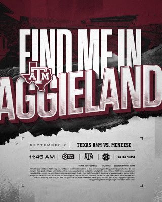 Braden Bays (@bradenbays) on Twitter photo Catch me in Cstat this wknd!!📍👍🏽
#GigEm
<a href="/SpenceChaos/">Sean Spencer</a>
<a href="/CoachMikeElko/">Coach Mike Elko</a>
<a href="/CoachJPeterson/">Jordan Peterson</a>
<a href="/CoachBateman/">Jay Bateman</a> Catch me in Cstat this wknd!!📍👍🏽
#GigEm
<a href="/SpenceChaos/">Sean Spencer</a>
<a href="/CoachMikeElko/">Coach Mike Elko</a>
<a href="/CoachJPeterson/">Jordan Peterson</a>
<a href="/CoachBateman/">Jay Bateman</a>