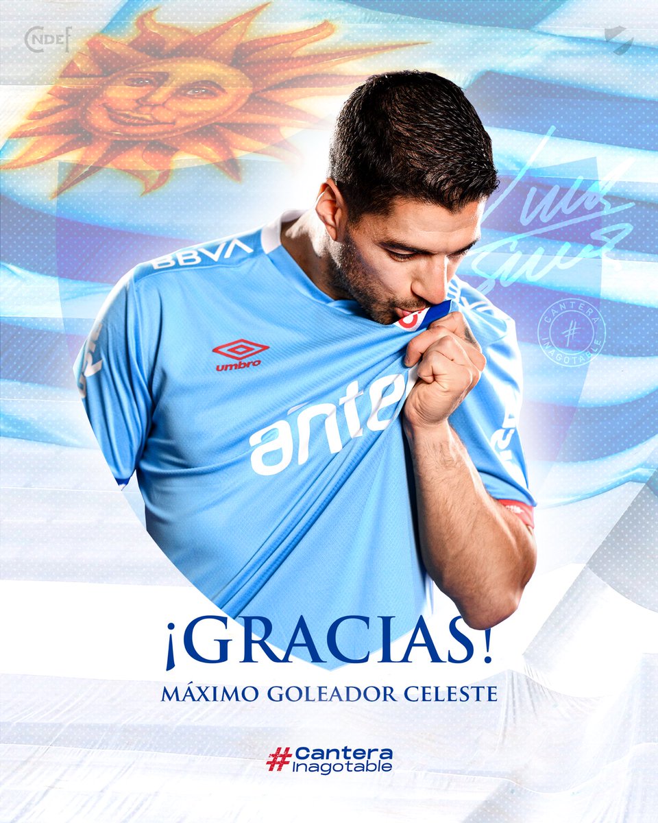 🥹 𝗚𝗥𝗔𝗖𝗜𝗔𝗦, 𝗟𝗨𝗜𝗦 🇺🇾

Hoy termina una etapa inolvidable con <a href="/Uruguay/">Selección Uruguaya</a> pero tu legado y los recuerdos serán eternos.

Orgullo de todos los uruguayos.
Orgullo de la #CanteraInagotable.

#ElClubGigante 🔵⚪️🔴