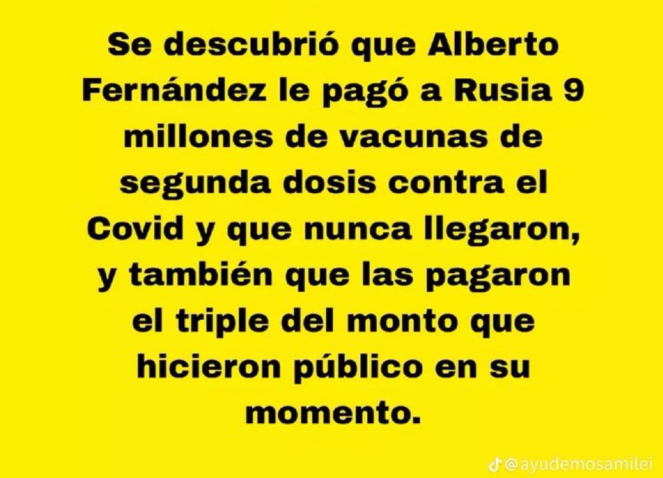 Hay que investigar esto y si es cierto, enjuiciarlo a <a href="/alferdez/">Alberto Fernández</a> y a todos los demás responsables.