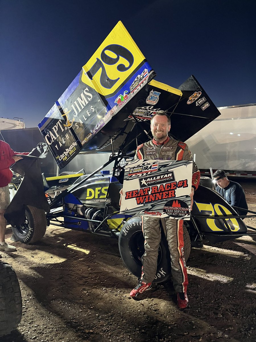 Blake Nimee Racing is tonight’s Shufflebotham Tree Service presented by Allstar Performance Heat Race ☝️Winner!🏁