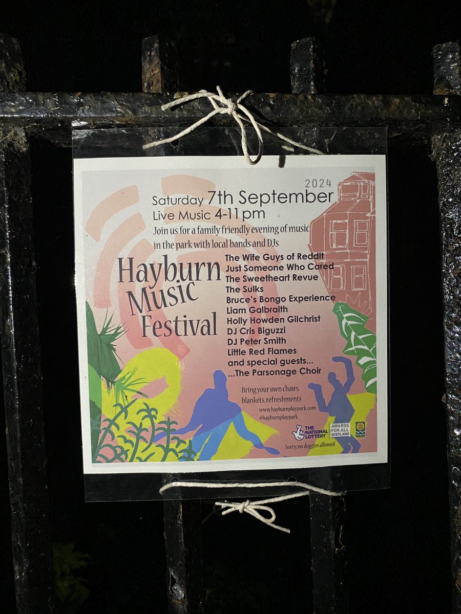 We’re playing Hayburn Music Fest TODAY w/ a bunch of babes. Bring your kids but do not bring your dogs. Supah free supah outdoors lovely jubbly see u 4-11pm xx