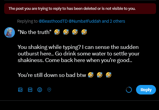 Dave_Quack's tweet photo. Achievement unlocked.. hahahahah!!
Got blocked after telling him that he's down so bad and just pretending to be retired.. Sometimes arguing with senseless people could be fun if your bored ๐คฃ๐คฃ
#vevefam #vevescam $OMI https://t.co/gacHVge1qQ
