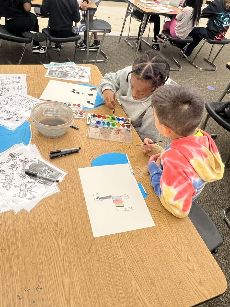 🎨Third graders got to do watercolor art!🌈🎨🖌️<a href="/HumbleISD_OE/">Oaks Elementary</a>