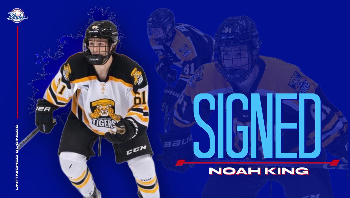 🖋️SIGNING ALERT 🖋️

Noah King is a Mount Pearl Blade!

We’ve signed the 19-year old forward from the Campbellton Tigers of the MHL. Before heading to the MHL, King wore the ‘C’ for the U18AAA Blizzard and the O’Donel Patriots, posting 50 points in 39 games.

#UnfinishedBusiness