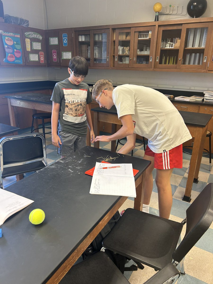 First lab day of the year for my #mariners and they got to explore all kinds of different collisions. More labs coming your way on Monday! 🙌🏻🔬🥼