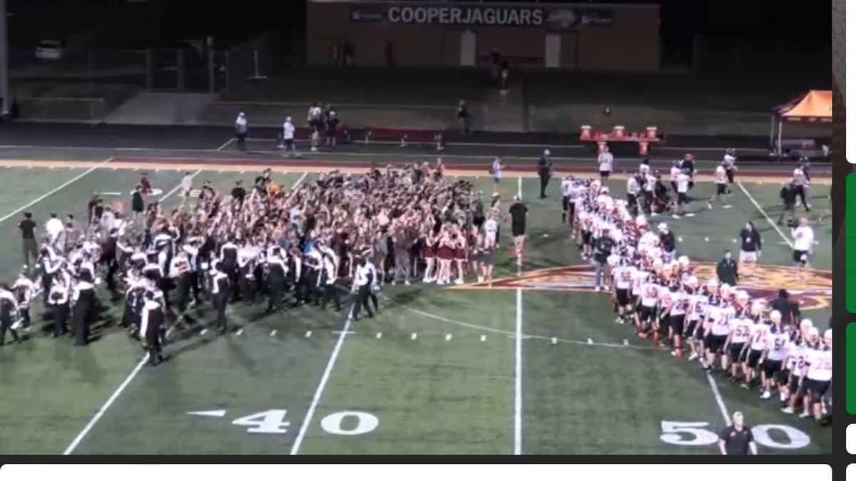 Way to go <a href="/CooperFootball/">Cooper Football</a> great win tonight and great show out by the camo <a href="/RCHScoopsquad/">Coop Squad</a>