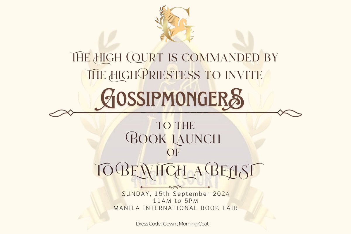seccaherald's tweet photo. The tea has been spilt!
Are you ready for Ben and Agatha, #Gossipmongers?
To Bewitch a Beast this 15th September!
#Greenwriter
#JDRuiz
#LIBxWattpad https://t.co/aHurYXFwKn