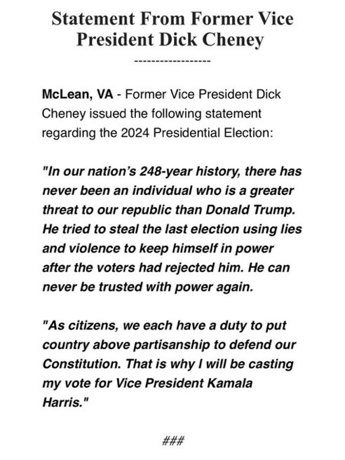 LovelyMsNet's tweet photo. @GLFOP Itโs sad #GLFOP want that felon rapist Trump re-elected knowing he sent his domestic terrorist into the Capitol on #Jan6th where 5 police officers died! Former VP Cheney endorsed @KamalaHarris. @VP @LizCheney @POTUS @KatiePhang @JoshStein_ @GovPritzker https://t.co/h1OqvKUrH5