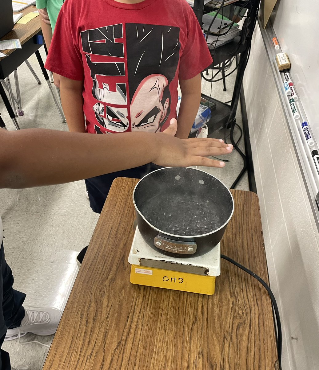 This week students were introduced to the water cycle. Today we experienced evaporation  and condensation. Students used their hand to create a phase change, illustrating how water vapor condenses around particles in the atmosphere.