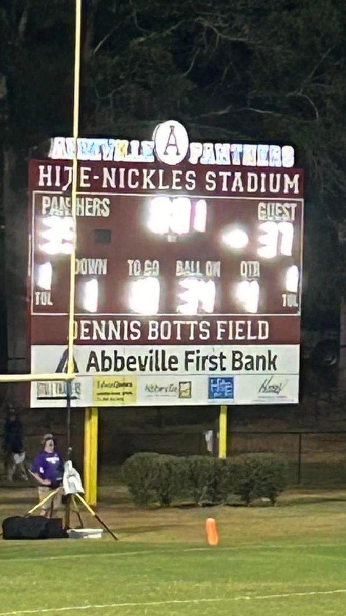 It ain’t very often this scoreboard looks like this, but it did tonight!