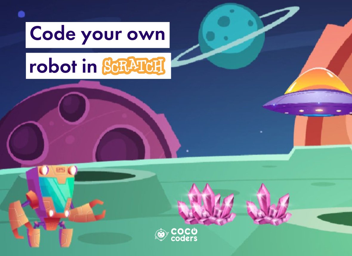 cococoders's tweet image. Follow our easy step-by-step instructions to create your own robot using variables, loops and conditions, and try to avoid the UFO! 

💻 cococoders.com/blog/free-codi…

#freecodingactivity #codingclasses #codingforkids #coding #games