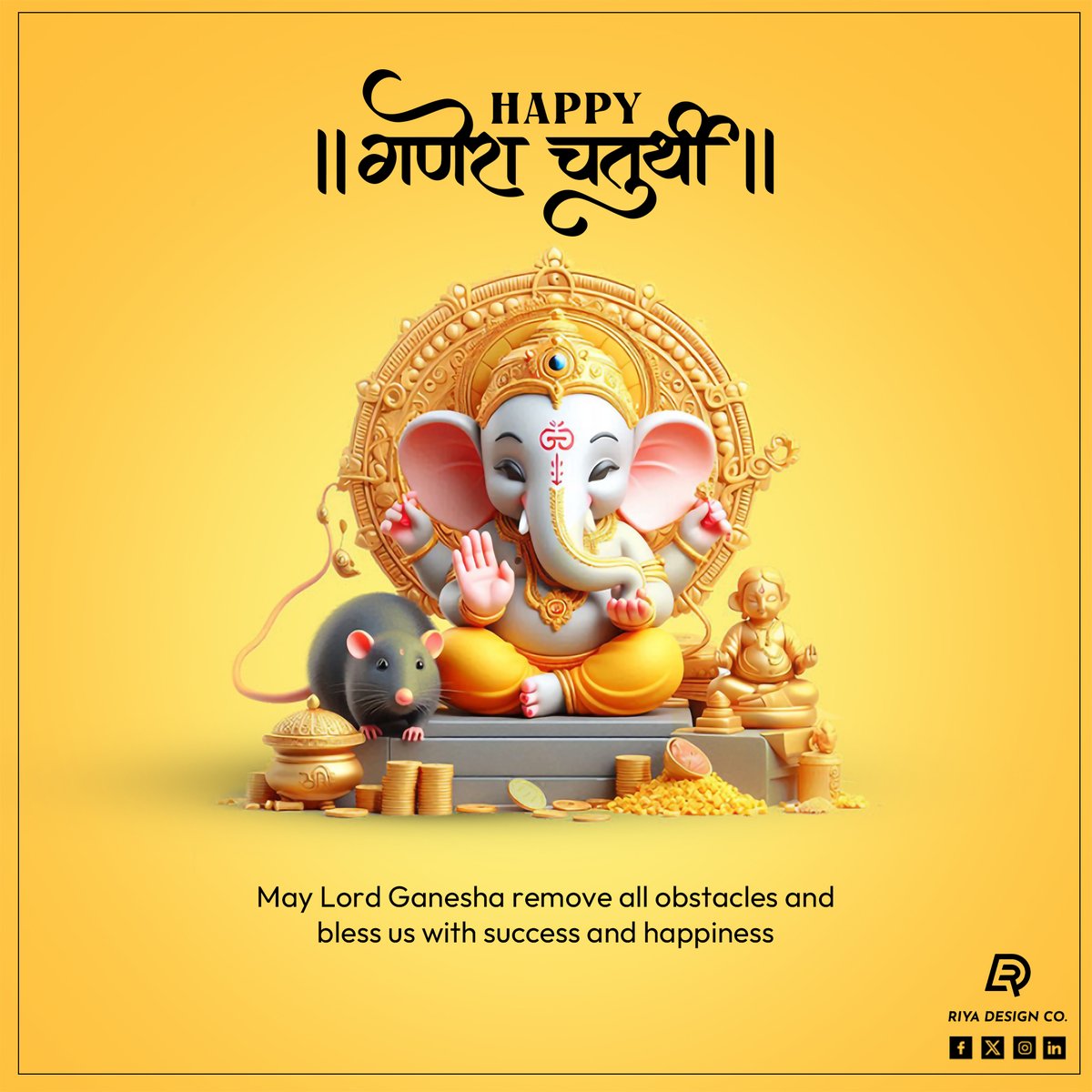 Infinit1design's tweet photo. 🕉️ Ganpati Bappa Morya! 🙏✨ May Lord Ganesha, the remover of obstacles and the harbinger of new beginnings, bless us all with his divine presence and shower us with his infinite wisdom and grace. 🌺🐘 

#GaneshChaturthi #LordGanesha #GanpatiBappaMorya #FestivalOfJoy #Blessings https://t.co/E0x8zzerat