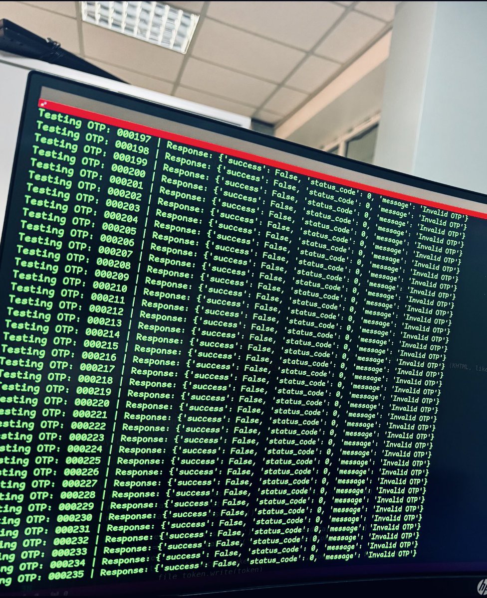 Developers, controlling OTP submission attempts using user agents or public IPs is ineffective. Can be easily bypassed, allowing brute force attacks on 6-digit OTPs. 😂
