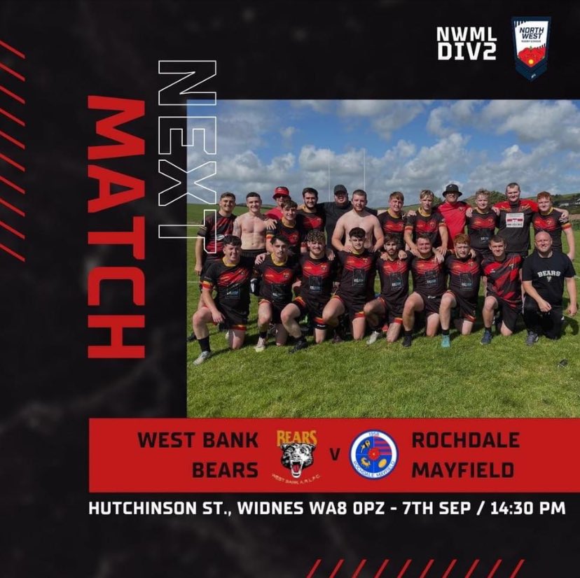 Our open age last home league fixture today down at West Bank.
2.30pm KO.
🔴⚫️🐻