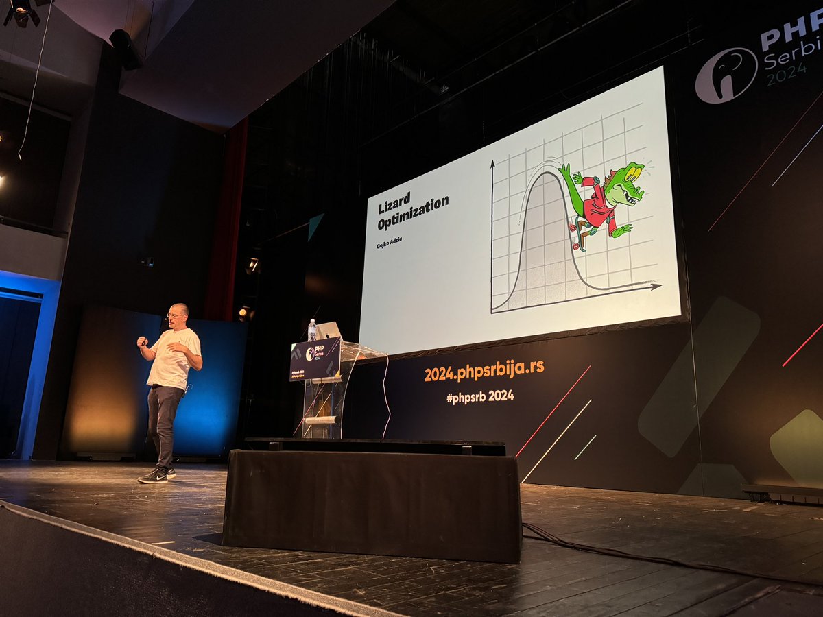 PHP Serbia (@phpsrbija) on Twitter photo 🟢 Kicking off Day 2 at PHP Serbia 2024 conference with <a href="/gojkoadzic/">Gojko Adzic</a> and his talk on Lizard Optimization!🦎 Learn how to design experiments by understanding the ‘lizard-like’ logic of long-tail users.
#phpsrb #ProductDevelopment #Innovation #conference 🟢 Kicking off Day 2 at PHP Serbia 2024 conference with <a href="/gojkoadzic/">Gojko Adzic</a> and his talk on Lizard Optimization!🦎 Learn how to design experiments by understanding the ‘lizard-like’ logic of long-tail users.
#phpsrb #ProductDevelopment #Innovation #conference