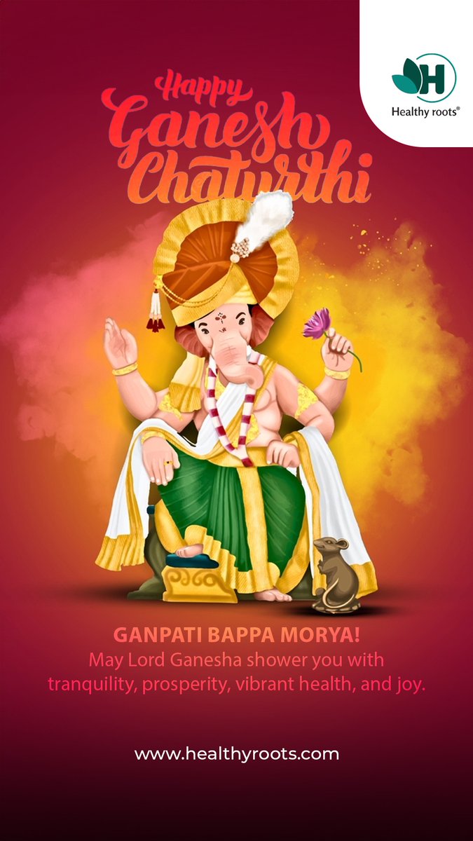 Healthyroots5's tweet photo. Happy Ganesh Chaturthi!
.
.
#GaneshChaturthi2024 #GanpatiBappaMorya #Ganesha https://t.co/wUYpGJb7rM