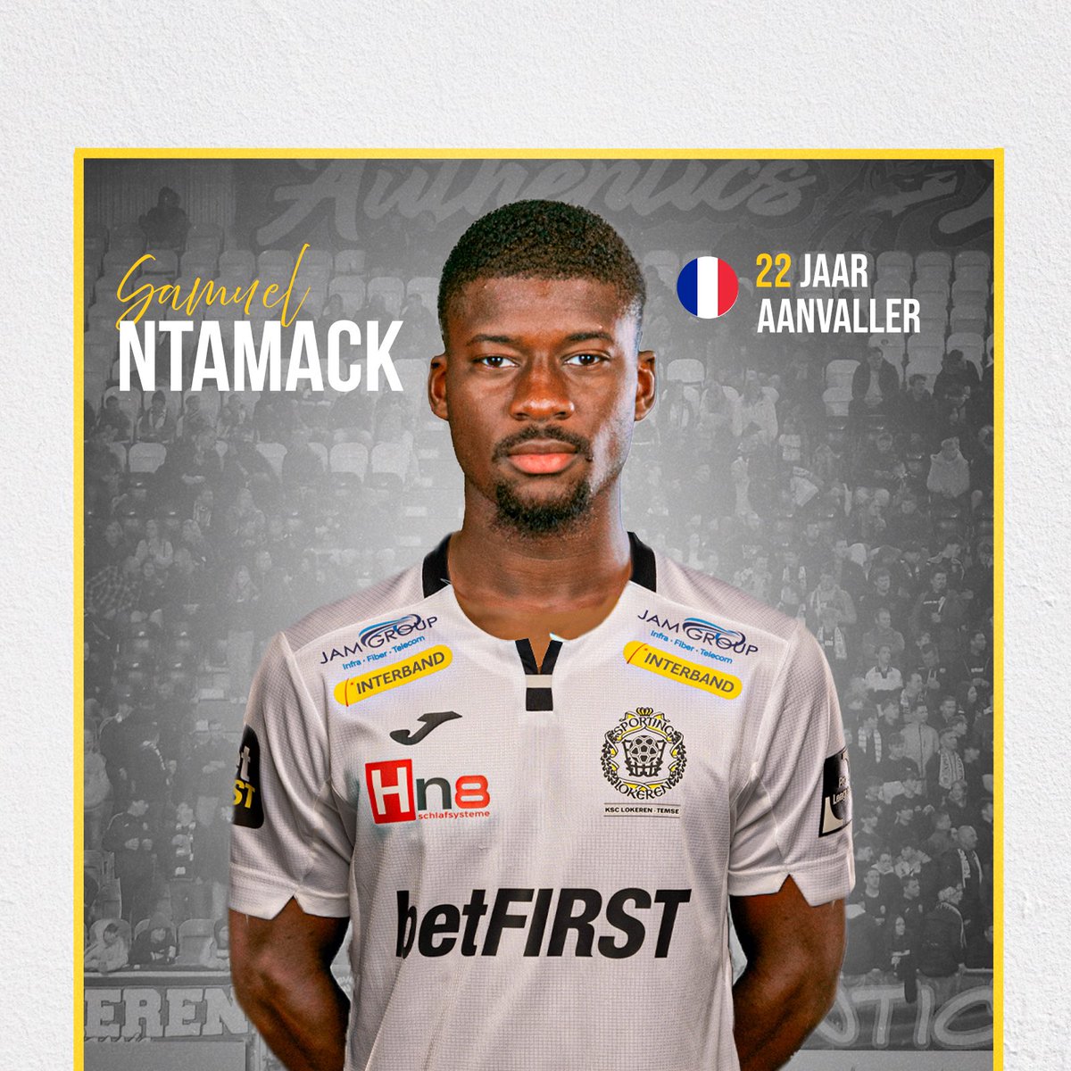 ✍️ 𝐓𝐑𝐀𝐍𝐒𝐅𝐄𝐑: Samuel NTAMACK! 🤍🖤💛

🔥 De 22-jarige centrumspits komt op huurbasis mét aankoopoptie over van FC Annecy. De Fransman was vorig seizoen de topschutter van zijn team in de Ligue 2. Welkom op Daknam! 👏