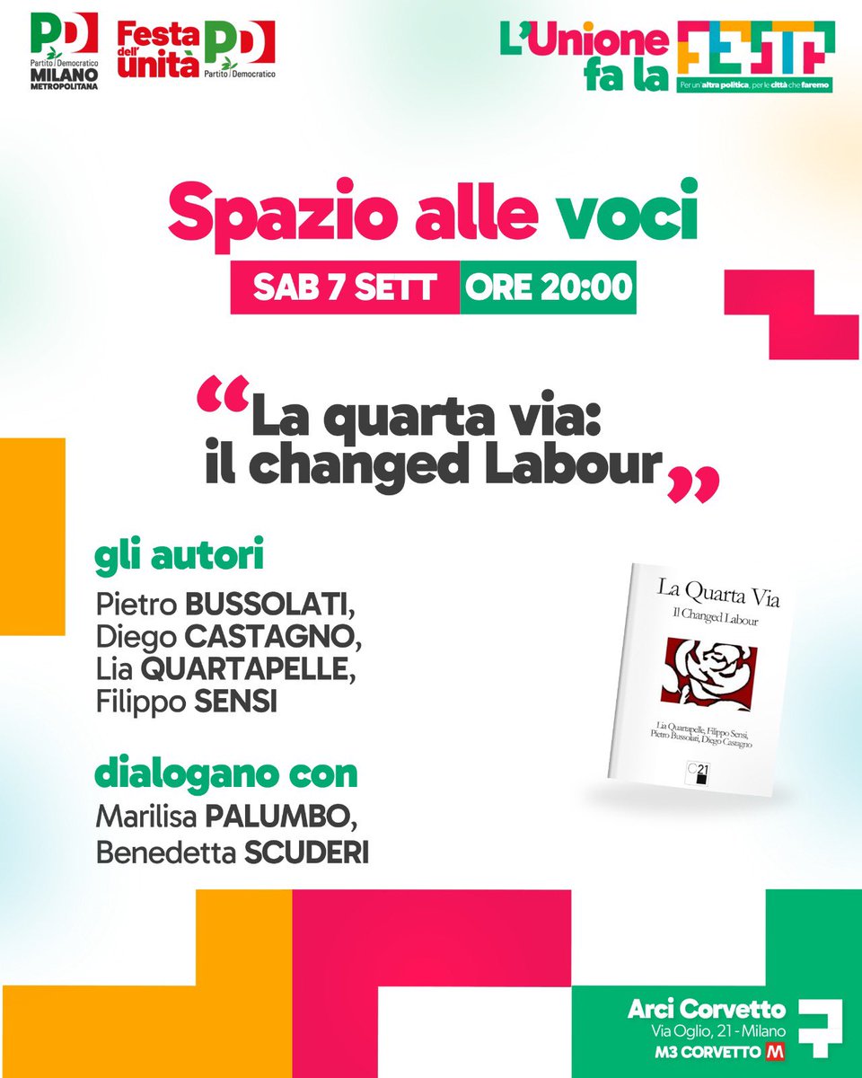 Questa sera a Milano dopo il comizio di <a href="/ellyesse/">Elly Schlein</a> ci trovate con <a href="/nomfup/">nomfup</a> <a href="/BenniScuderi/">Benedetta Scuderi</a> <a href="/PietroBussolati/">Pietro Bussolati</a> <a href="/marilisap/">Marilisa Palumbo</a> <a href="/d_castagno/">Diego Castagno</a> a discutere di come Keir Starmer ha cambiato il Labour e vinto le elezioni.