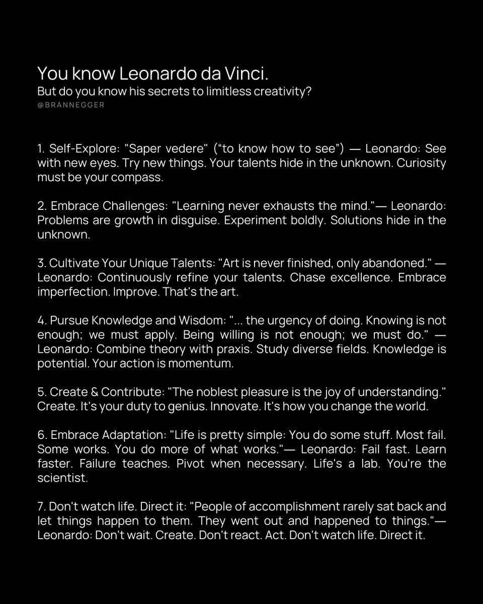 Leonardo da Vinci's secret:
