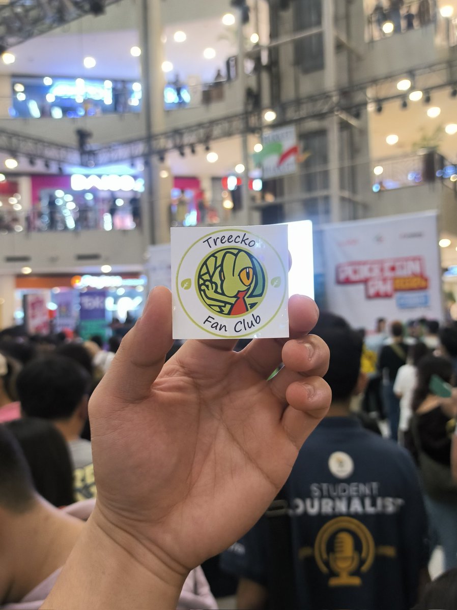 dale_meows's tweet photo. FREE #TreeckoFanClub Sticker here at #PokeConPH2024!!!!! Just approach us and say the word 😉😉😉 https://t.co/8S1FWJpVu2