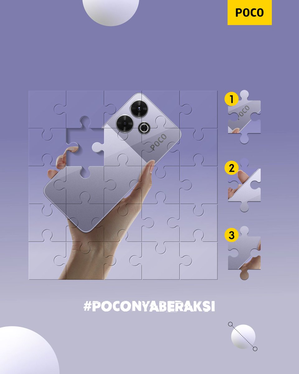 🎁POCO BAGI-BAGI MERCHANDISE BUAT 5 ORANG🎁

- Follow <a href="/POCO_ID/">POCO Indonesia</a>, Retweet, dan likes postingan ini
- Reply nomor kotak yang melengkapi gambar hape &amp; tambahkan hashtag #POCOnyaBeraksi
- Pemenang diumumin 11 September

Gasken ikutan!