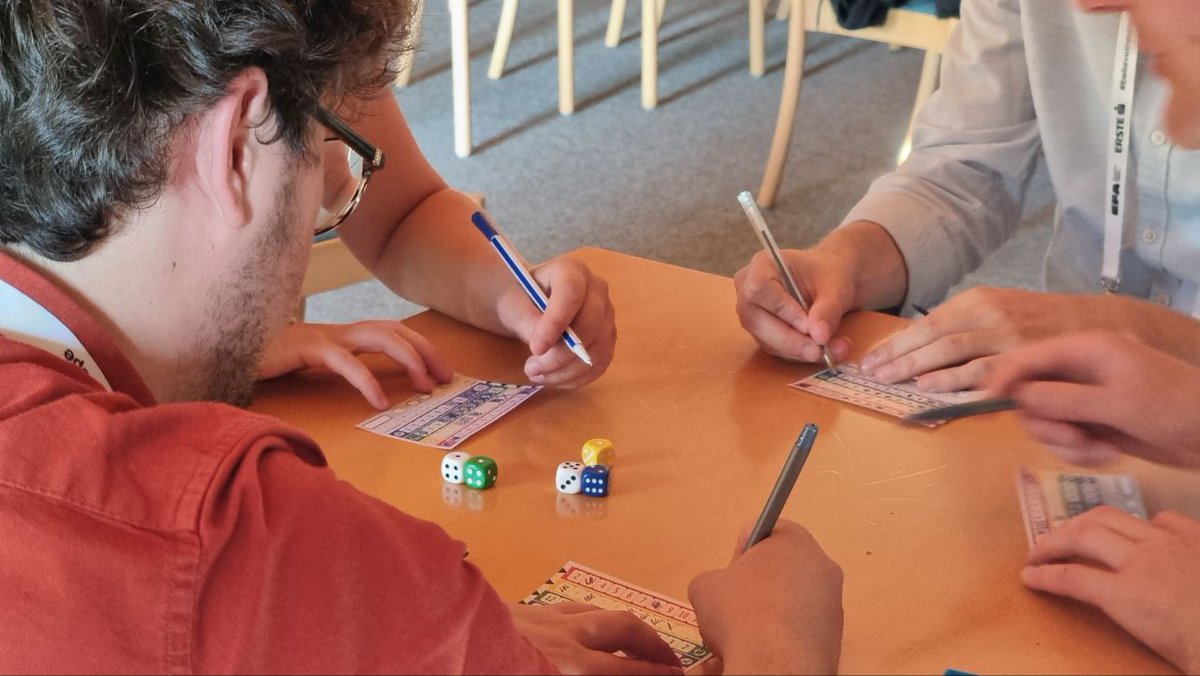 ClubAlpbachIraq's tweet photo. ✨️ Throwing it back to when Club Alpbach Iraq (CAI) and @ClubAlpbachNL (CAN) hosted a fun game night where scholarship holders shared stories about traditional games from their cultures!

#ClubAlpbachIraq #CAIraq #EFA24 #CAN
#ForumAlpbachNetwork
#EuropeanForumAlpbach https://t.co/8JTeM69hhc