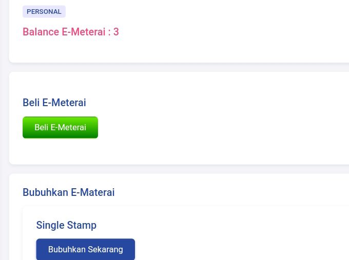 wts aku punya 5 materai ga kepake di meterai id. skrng udh bisa pembubuhan bayar 12k aja seharga belinya