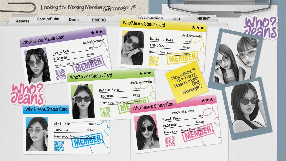 whoojeans's tweet image. We’re new squad for NewJeans rp, 𝗪𝗵𝗼𝗝𝗲𝗮𝗻𝘀. Searching for our missing pieces: Hanni, Haerin, and Hyein — Homeless? Even better! We're also hunting for Manager, someone who knows NewJeans inside out &amp;amp; ready to take care of us. Please check this thread &amp;amp; we'll wait for you!