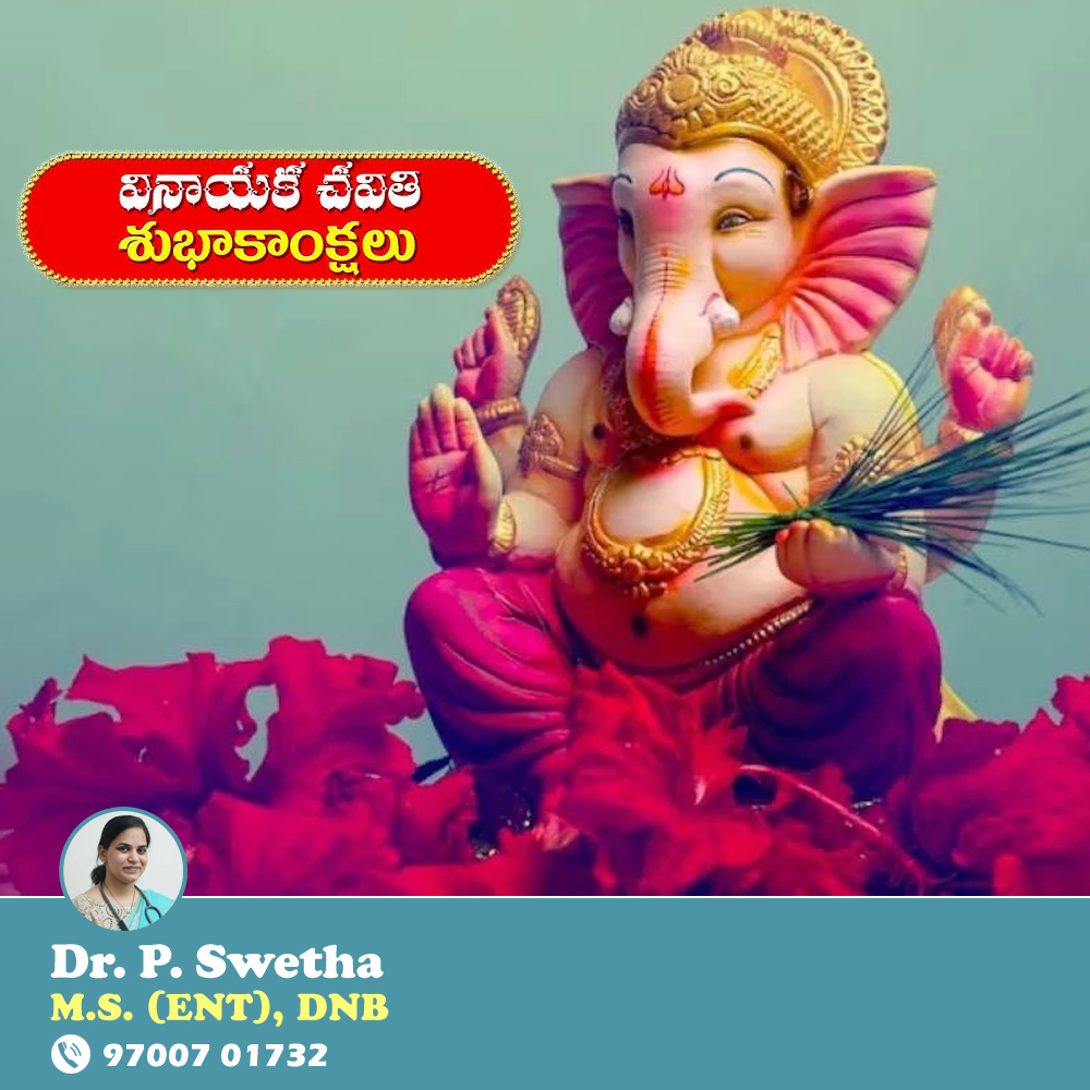 DrSwethaENT's tweet photo. Happy Vinayaka Chavithi 🎉

#vinayakachavithi #ganesh #ganesha #ganeshchaturthi #hyderabad #telangana #trending #secunderabad #ent https://t.co/v8dSML6gZx