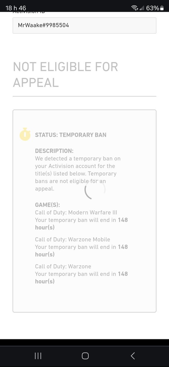 Tymerqc's tweet photo. @CODUpdates Please fix de gamepass player temp banne for no raison let me free https://t.co/V12IUIYwWa