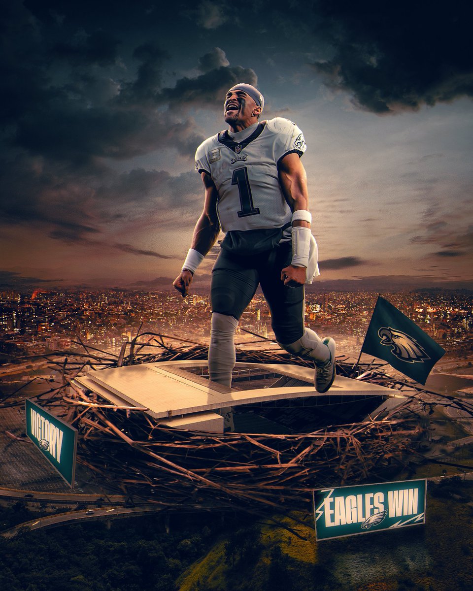 Flew down south for a W. #FlyEaglesFly