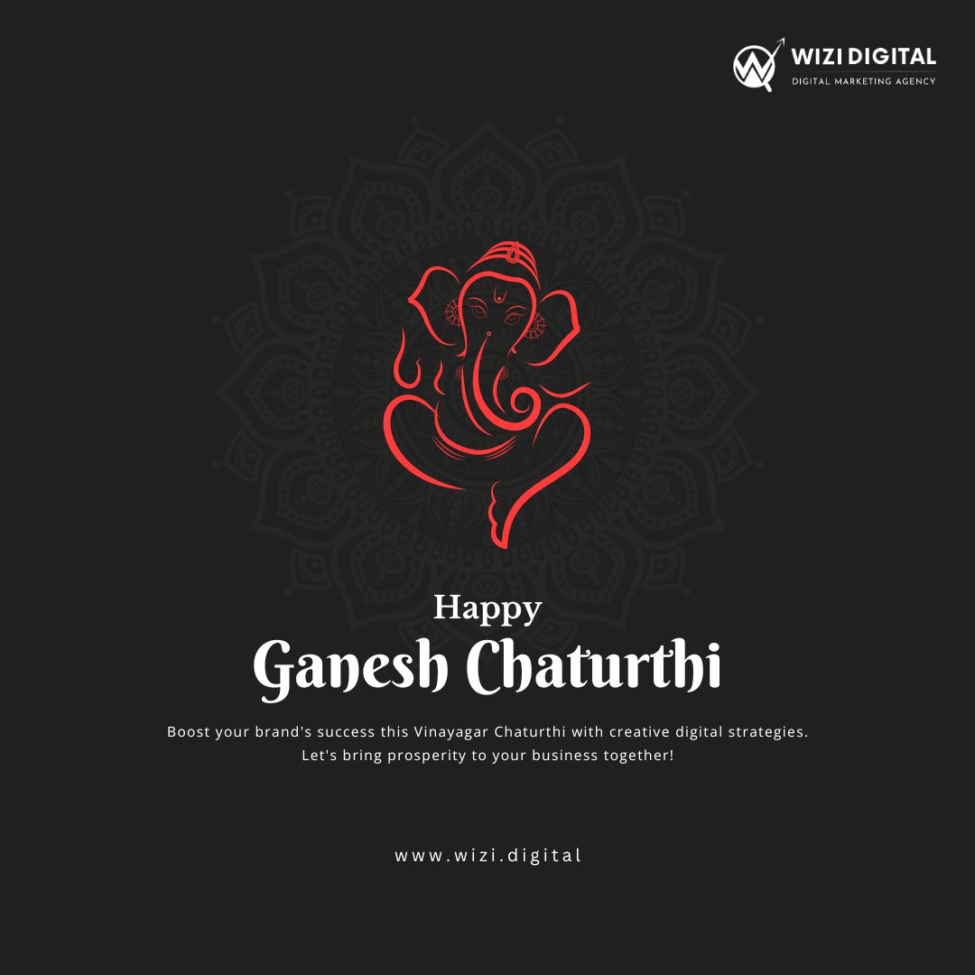 WiziLtd's tweet image. ✨ Happy Ganesh Chaturthi! 🙌

#wizidigital #wizitechnology #seo #digitalmarketing #webdesign #webdevelopment #websitedevelopment #ganeshchaturthi #ganesha #ganpatibappamorya #ganesh #ganpatifestival #festivalofganesha #blessings #lordganesha