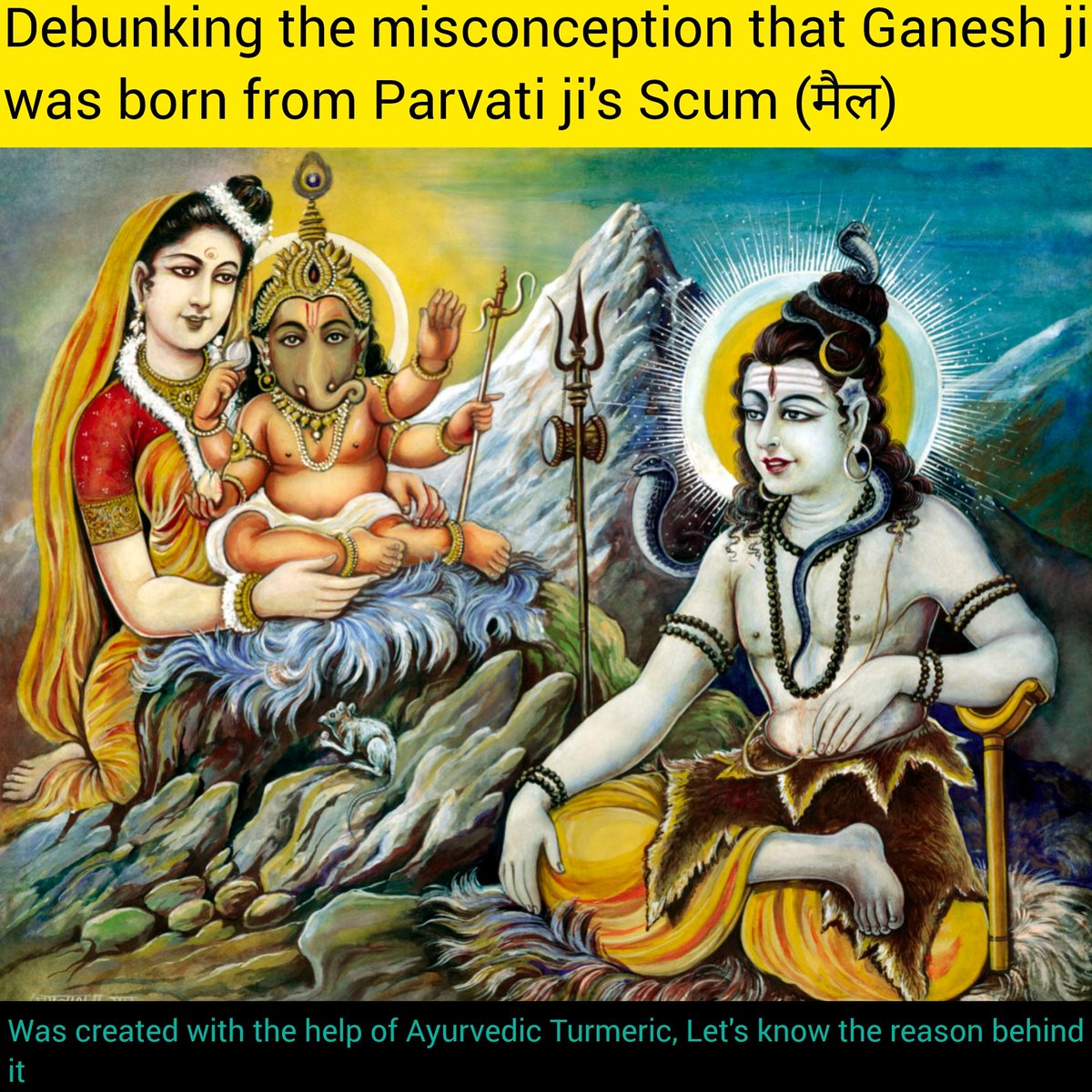 Debunking the misconception that Ganesh ji was not born from Parvati ji's Scum (मैल).

Many people joke that Bhagwan Ganesha was created from Goddess Parvati’s scum which is not true, Therefore it is important to read the scriptures to know the truth, which says something