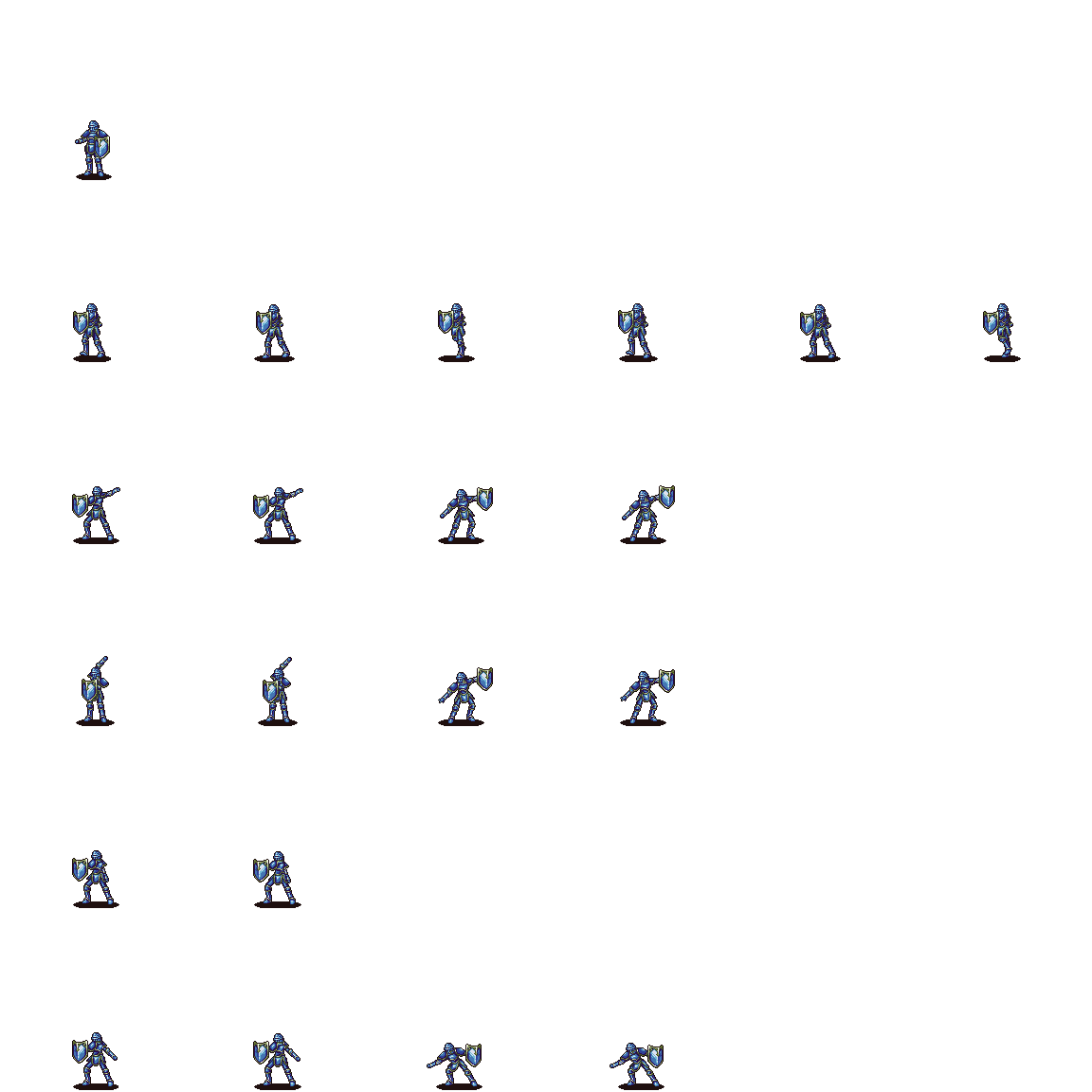 gameandfun2020's tweet photo. SRPG Studioの戦士系モーション素材です。ガーディアンのバリエーションです。公式の利用規約に準じて使用されてください。不具合がありましたらご連絡ください。
※ガーディアンのアニメを流用してください
※改変自由です https://t.co/DkS5ZtZctA