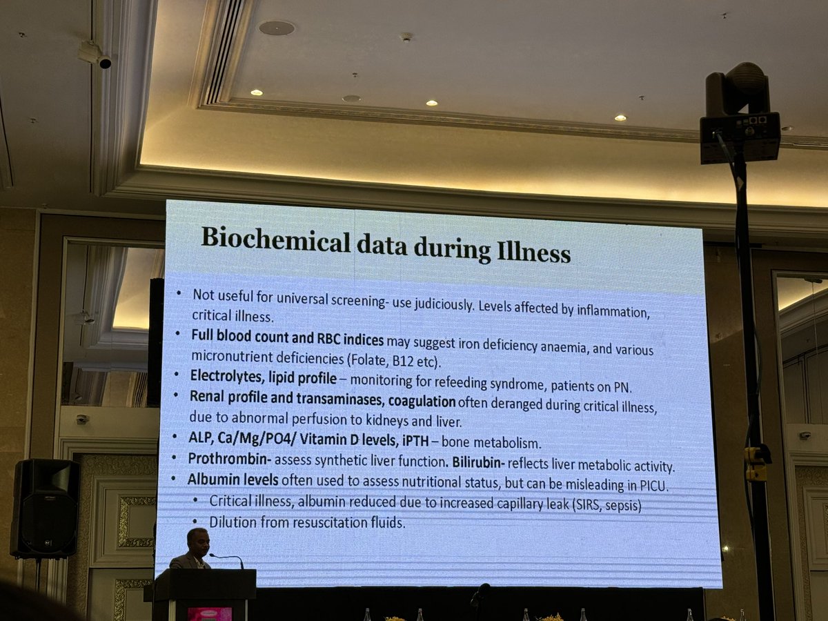 ChinSeng_Gan's tweet photo. Dr @PravinPICU spoke about assessing nutritional status children in PICU, and share methods of screening and assessment in this for those group of patients #ASMIC2024 #paedsicu https://t.co/zoZwz8P4Kf