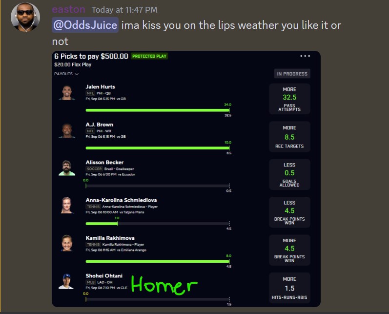 A short #PRIZEPICKS story. THIRD 25x, 6 days into september. whop.com/oddsjuice-vip/