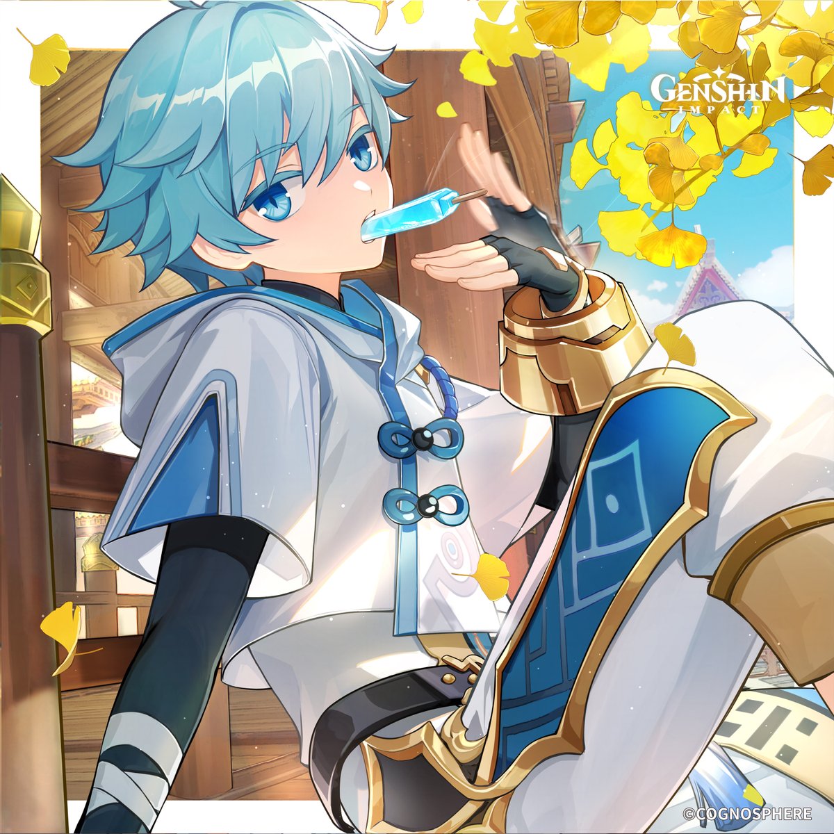 Happy Birthday, #Chongyun! #GenshinImpact

Good morning! These few days have been unbearably hot, making training even tougher...
So I asked Chef Mao to add double the Qingxin to my popsicles, with just a hint of Sweet Flower for flavor.
Don't underestimate this recipe. It not