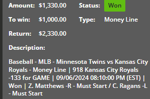 e_s_p_n_ben's tweet photo. We profit again today going perfect on mlb mainlines and wnba going 2-1! The B.E.N. ai continues to cook!!! 🤑🧑‍🍳 #aitakeover

Join us for the weekend! Use code: BEN for 50% off your 1st month! https://t.co/3E1vxZZhwN

#prizepicks #playerprops #POTD #NBA #ufc #fanduel #DraftKing #NCAA #PlayerProps #NFL #DFS #mlb #atp #NBAPlayoffs #underdog #soccer #epl #mls #LaLiga