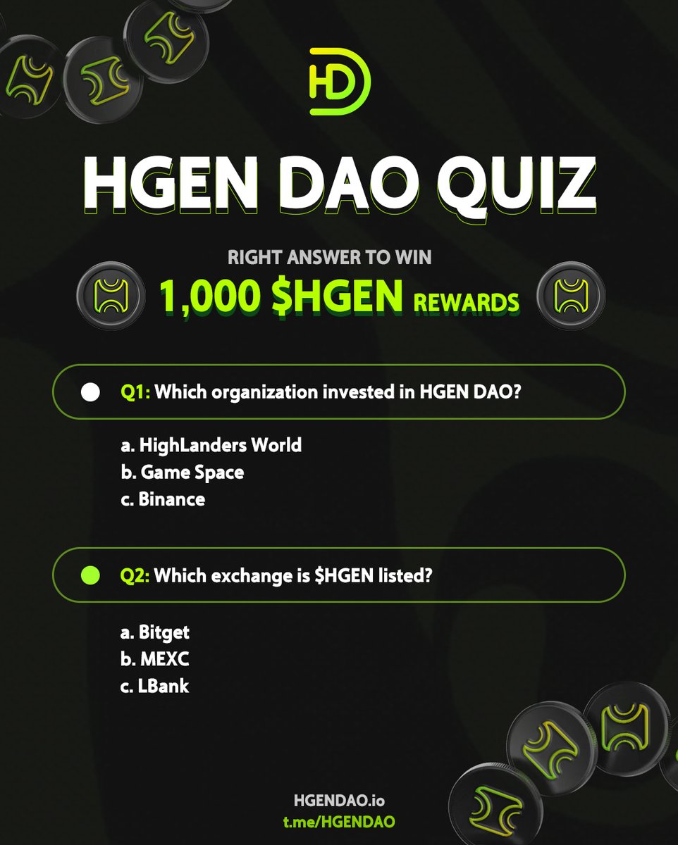 HGEN DAO tweet media