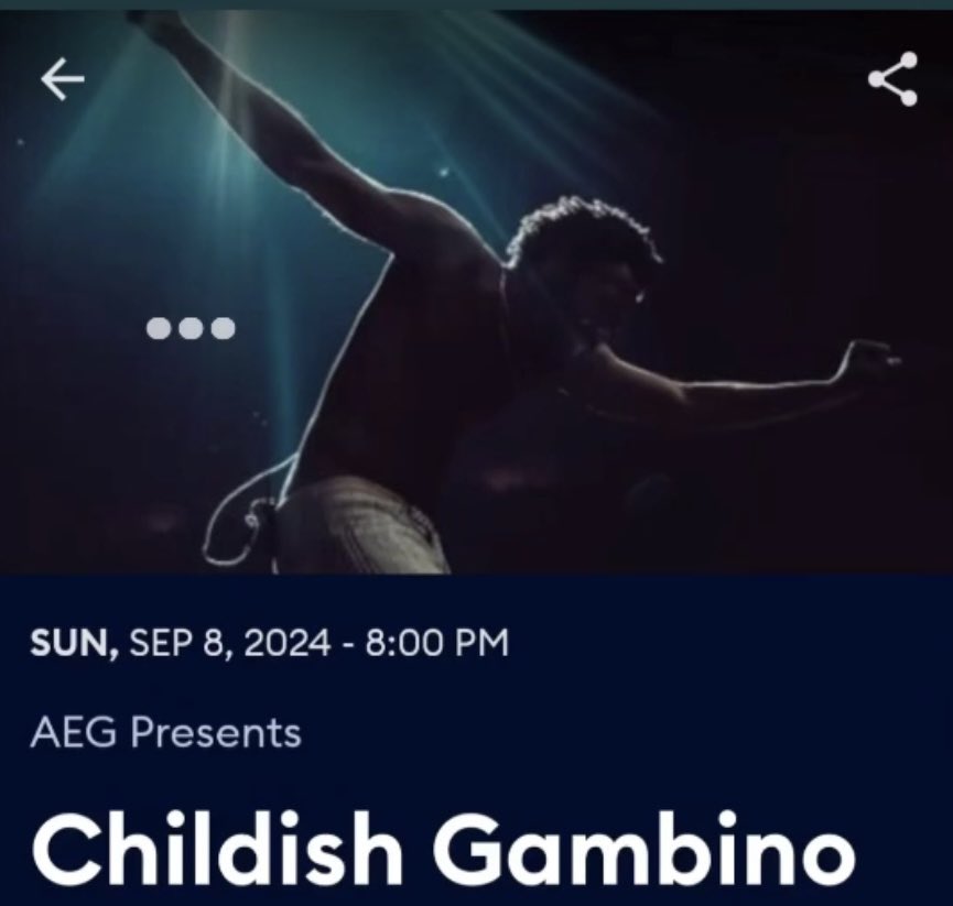 Childish Gambino tickets in Houston available! Dm for info 🙂
