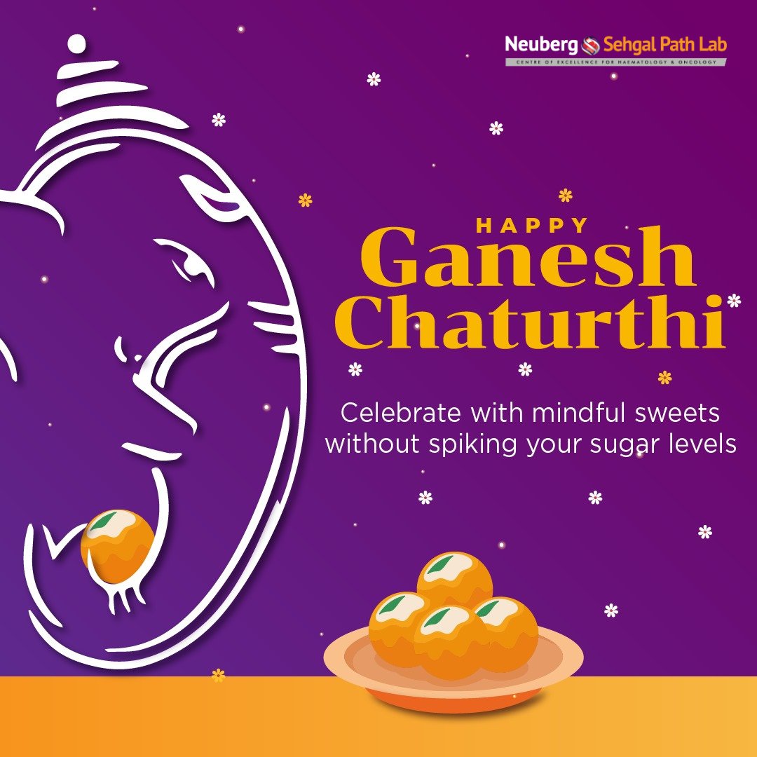 SehgalPathLab's tweet photo. Embrace the festival with mindful treats that let you celebrate without the sugar spike. Have a blissful and health-conscious Ganesh Chaturthi✨
#GaneshChaturthi #SweetBalance #HealthyFestivities #DiabetesFriendlySweets #MindfulCelebration #HealthFirst #NeubergSehgalPathLab https://t.co/1a6ekSTkMB