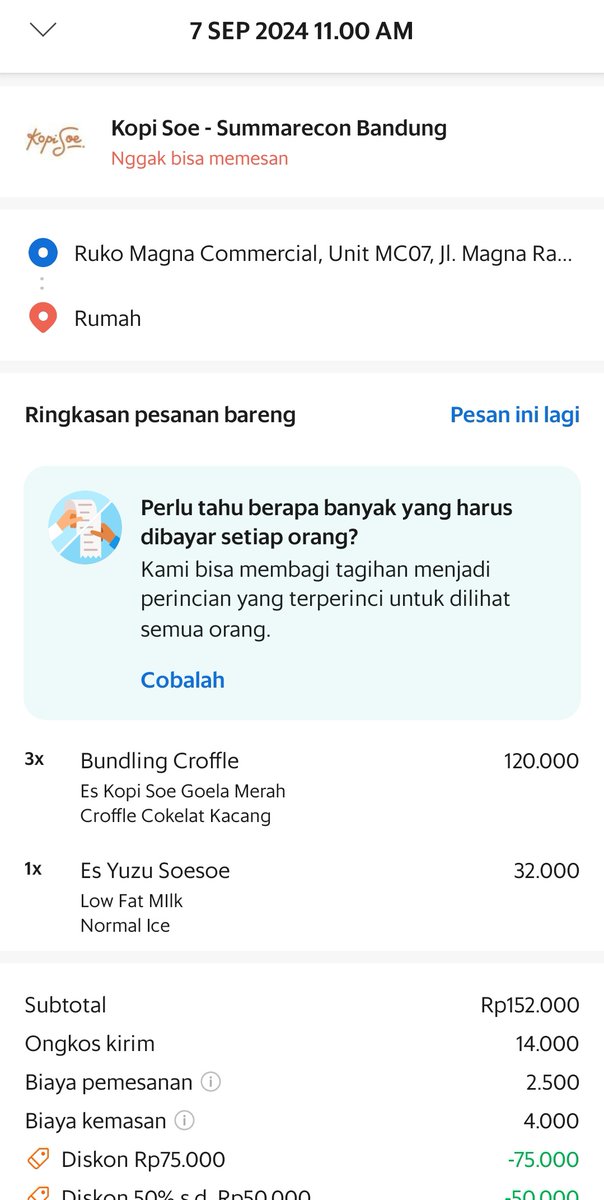 blucages's tweet photo. @xkode06 aku udah dapet tapi kenapa dibatalin ya? huhu 😞 https://t.co/gOVwuteqra