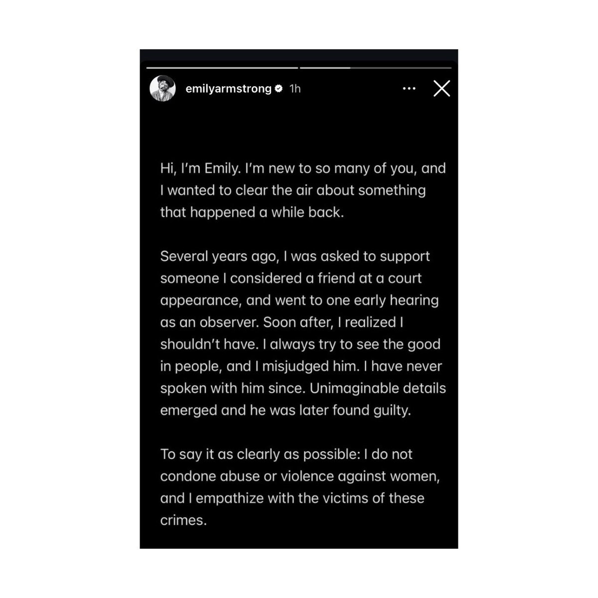 yashar's tweet image. Emily Armstrong, militant Scientologist and the newly named lead singer of Linkin Park, just posted this. 

For those of you who have been trying to learn about this, please read this so you can understand how Scientology and Scientologists operate.

For those of you who don’t…