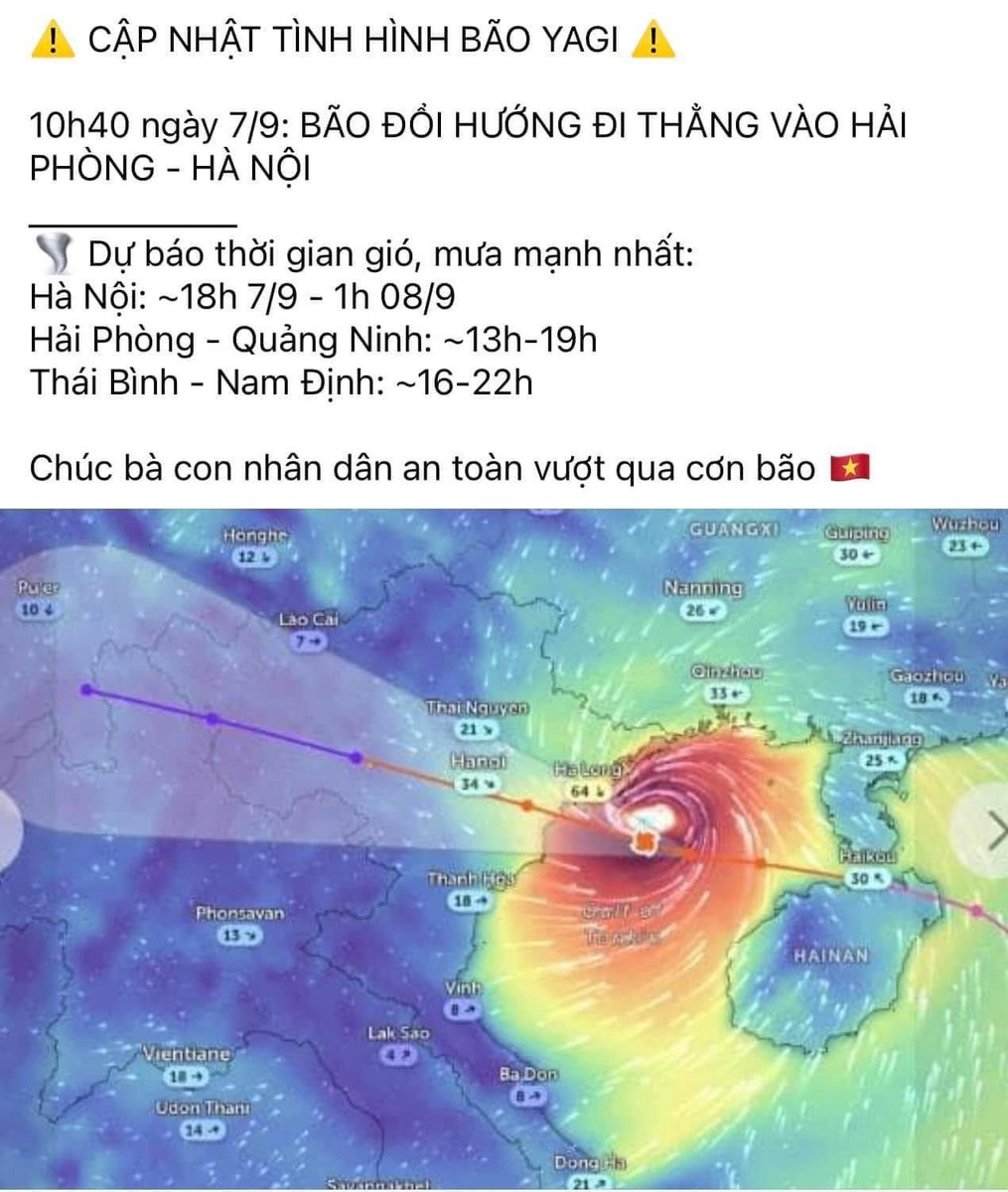 DuyenptHd's tweet photo. Bình thường bão qua đảo Hải Nam là suy yếu, chúng ta còn cơn bão nhỏ sương sương mà mưa, lụt, thương vong đã khủng khiếp rồi, nay nó cứ yếu đi tý lại mạnh lên, khủng khiếp!

Mong mọi người bình an , tiền có thể kiếm sau để bảo đảm an toàn tuyệt đối https://t.co/i6hluyZuEV